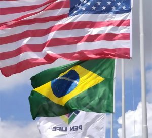 imagem bandeiras brasil eua penlife missao